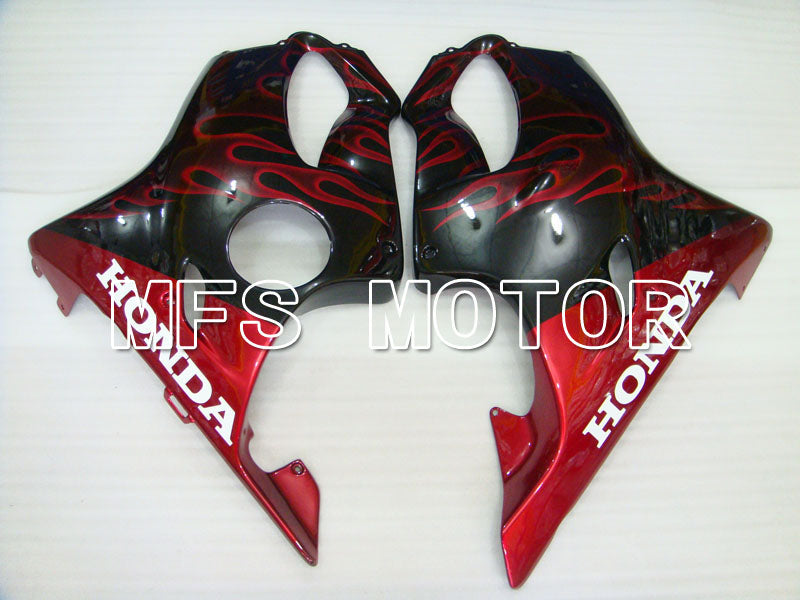 Honda CBR600 F4 1999-2000 Injection ABS Fairing - Flame - Black Red - MFS3123 - Fairings Kit