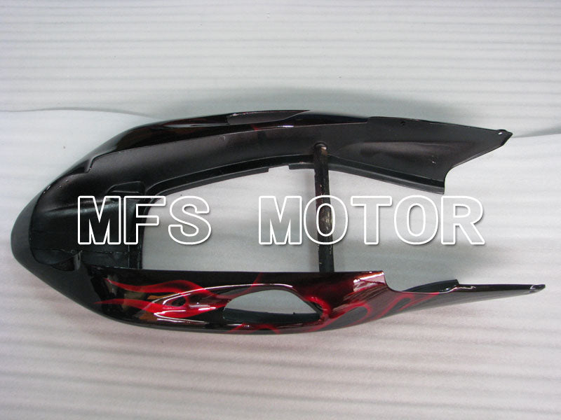 Honda CBR1100XX 1996-2007 Injection ABS Fairing - Flame - Black Red - MFS3249 - Fairings Kit