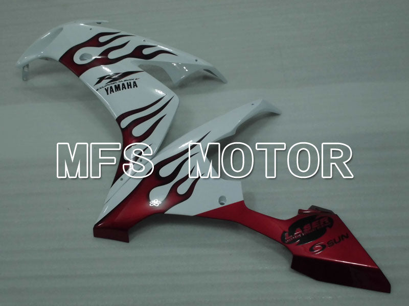 Yamaha YZF-R1 2004-2006 Injection ABS Fairing - Flame - White Red - MFS3373 - Fairings Kit