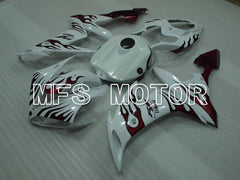 Yamaha YZF-R1 2004-2006 Injection ABS Fairing - Flame - White Red - MFS3373 - Fairings Kit