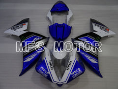 Yamaha YZF-R1 2009-2011 Injection ABS Fairing - Monster - White Blue - MFS3439 - Fairings Kit