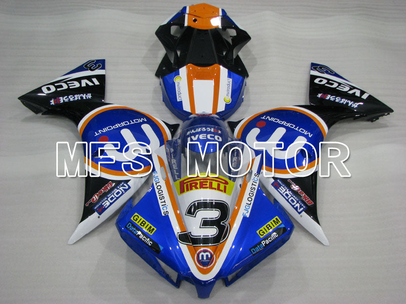 Yamaha YZF-R1 2012-2014 Injection ABS Fairing - MOTORPOINT - Black Blue - MFS3460 - Fairings Kit