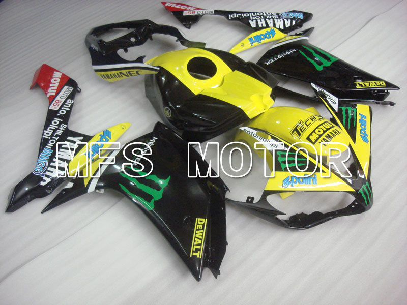 Yamaha YZF-R1 2007-2008 Injection ABS Fairing - Monster - Black Yellow - MFS3465 - Fairings Kit