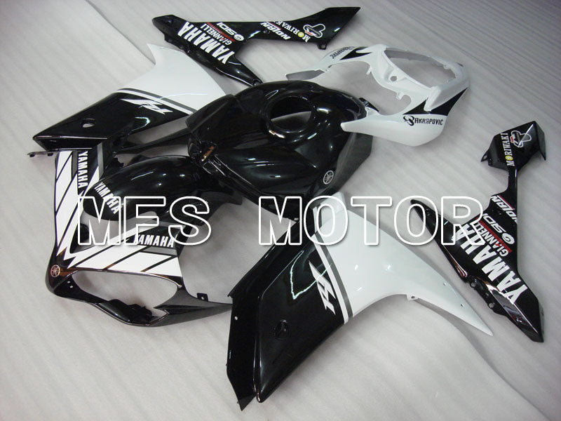 Yamaha YZF-R1 2007-2008 Injection ABS Fairing - Factory Style - Black White - MFS3472 - Fairings Kit