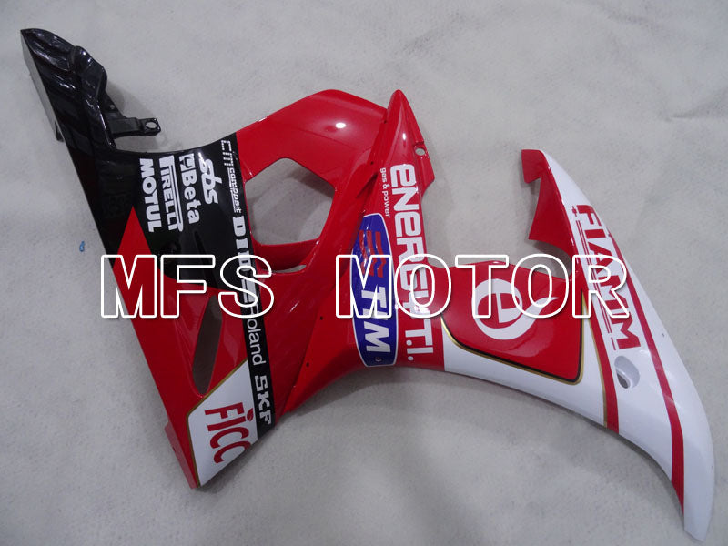 Yamaha YZF-R6 2003-2004 Injection ABS Fairing - FIAMM - Red White - MFS3527 - Fairings Kit