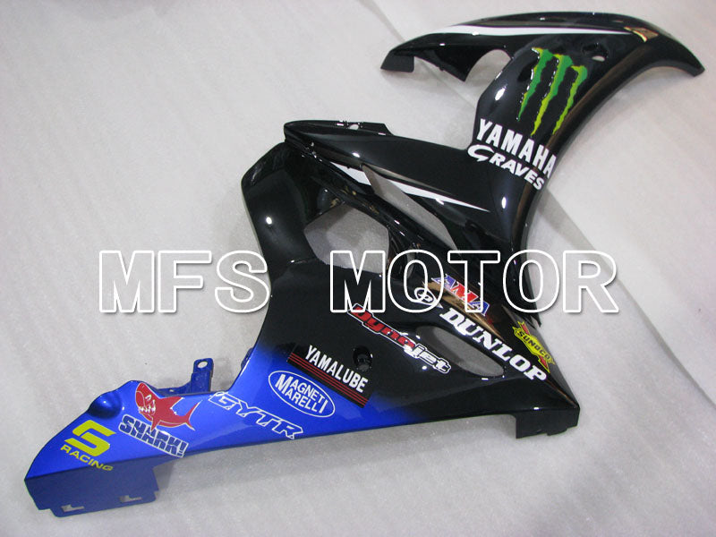 Yamaha YZF-R6 2003-2004 Injection ABS Fairing - Monster - Blue Black - MFS3534 - Fairings Kit