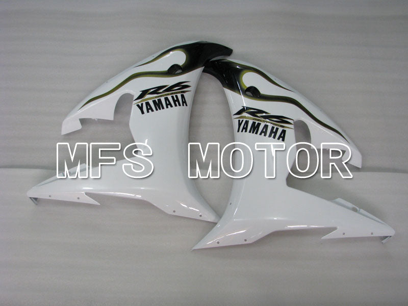 Yamaha YZF-R6 2003-2004 Injection ABS Fairing - Flame - White Gold - MFS3590 - Fairings Kit
