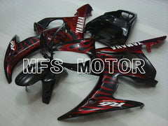 Yamaha YZF-R6 2005 Injection ABS Fairing - Flame - Black Red - MFS3591 - Fairings Kit