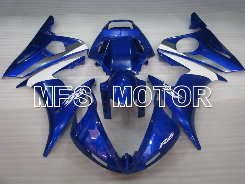 Yamaha YZF-R6 2003-2004 Injection ABS Fairing - Factory Style - Blue White - MFS3594 - Fairings Kit
