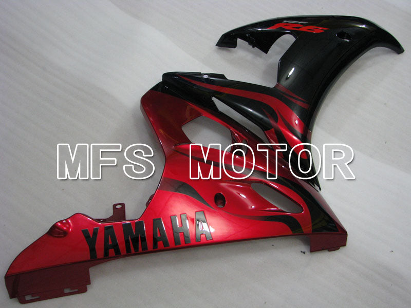 Yamaha YZF-R6 2005 Injection ABS Fairing - Factory Style - Black Red - MFS3595 - Fairings Kit