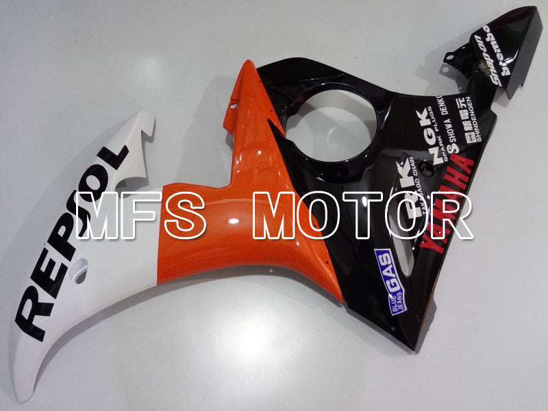 Yamaha YZF-R6 2003-2004 Injection ABS Fairing - Repsol - Orange Black - MFS3632 - Fairings Kit