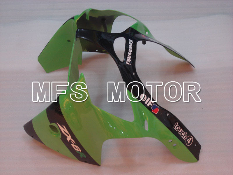 Kawasaki NINJA ZX6R 2000-2002 Injection ABS Fairing - Monster - Black Green - MFS3644 - Fairings Kit