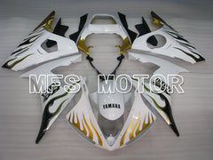 Yamaha YZF-R6 2005 Injection ABS Fairing - Flame - Gold White - MFS3714 - Fairings Kit