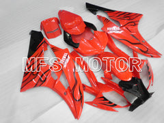 Yamaha YZF-R6 2006-2007 Injection ABS Fairing - Flame - Red Black - MFS3726 - Fairings Kit
