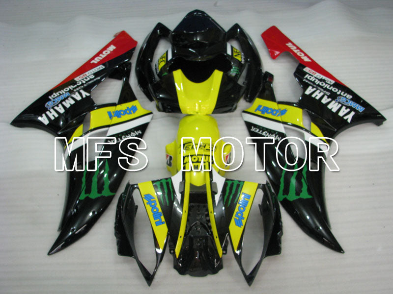 Yamaha YZF-R6 2006-2007 Injection ABS Fairing - Monster - Yellow Black - MFS3729 - Fairings Kit