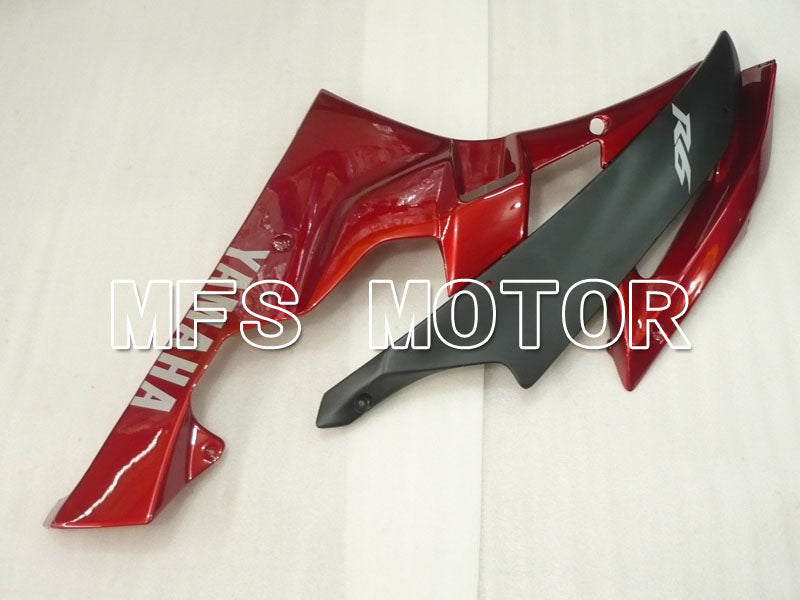 Yamaha YZF-R6 2006-2007 Injection ABS Fairing - Factory Style - Red wine color Black Matte - MFS3759 - Fairings Kit