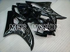 Yamaha YZF-R6 2006-2007 Injection ABS Fairing - Flame - White Black - MFS3767 - Fairings Kit