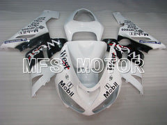 Kawasaki NINJA ZX6R 2005-2006 Injection ABS Fairing - West - Black White - MFS3787 - Fairings Kit