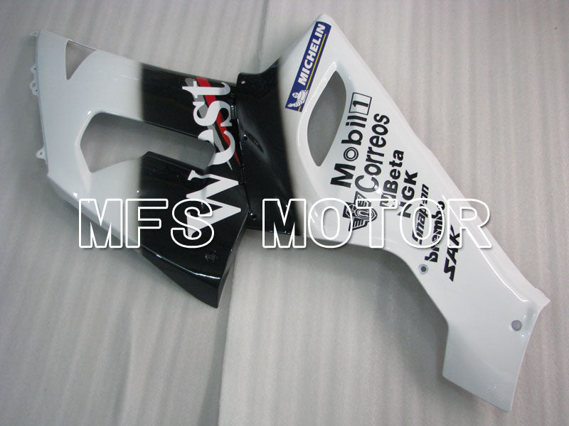 Kawasaki NINJA ZX6R 2005-2006 Injection ABS Fairing - West - Black White - MFS3787 - Fairings Kit