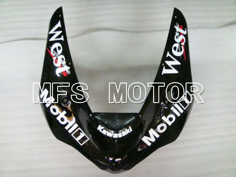 Kawasaki NINJA ZX6R 2005-2006 Injection ABS Fairing - West - Black White - MFS3814 - Fairings Kit