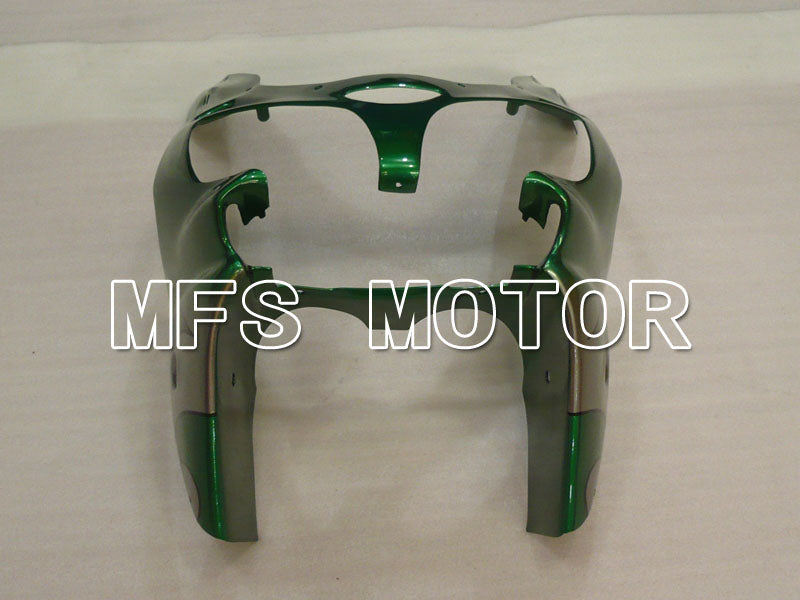 Kawasaki NINJA ZX9R 2000-2001 ABS Fairing - Flame - Green Silver - MFS3854 - Fairings Kit