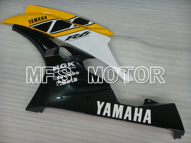 Yamaha YZF-R6 2006-2007 Injection ABS Fairing - Factory Style - Black Yellow - MFS3863 - Fairings Kit