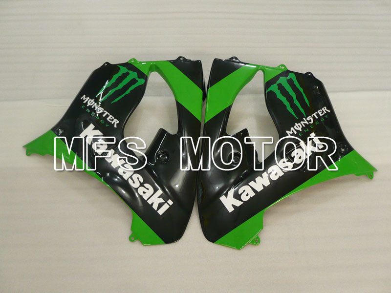 Kawasaki NINJA ZX9R 2002-2003 ABS Fairing - Monster - Black Green - MFS3870 - Fairings Kit