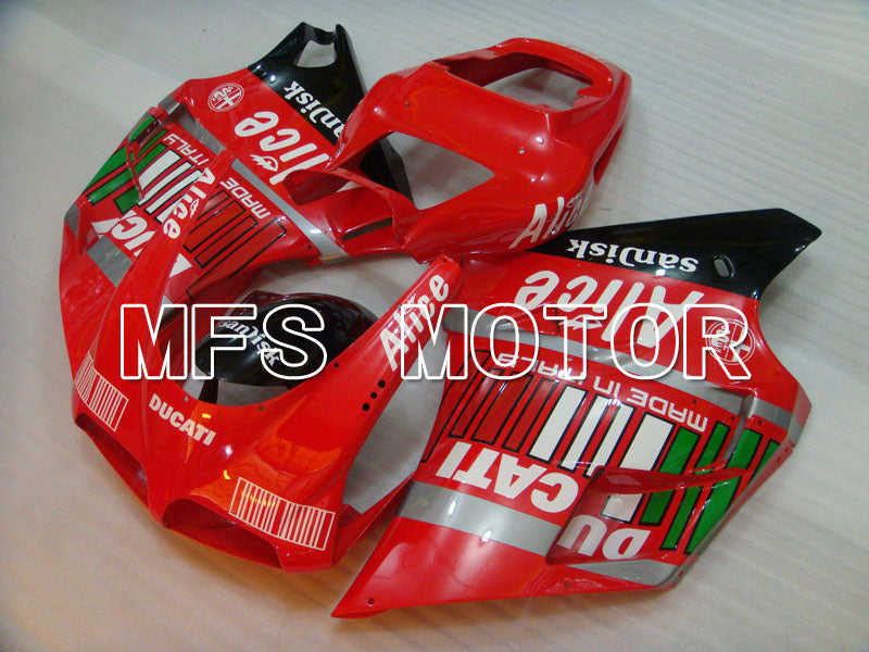 Ducati 748 / 998 / 996 1994-2002 Injection ABS Fairing - Alice - Black Red - MFS3885 - Fairings Kit