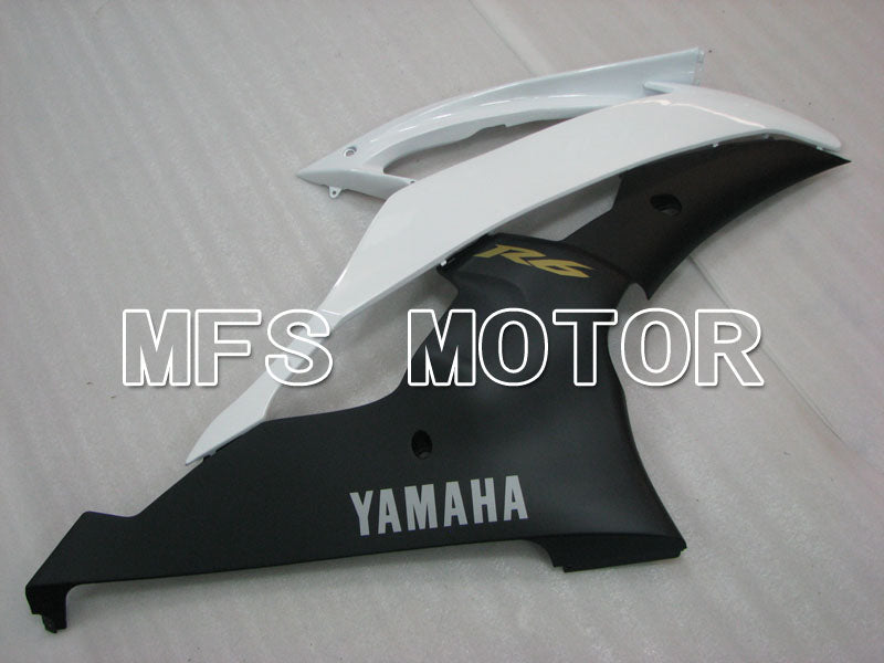 Yamaha YZF-R6 2008-2016 Injection ABS Fairing - Factory Style - Matte Black White - MFS3906 - Fairings Kit