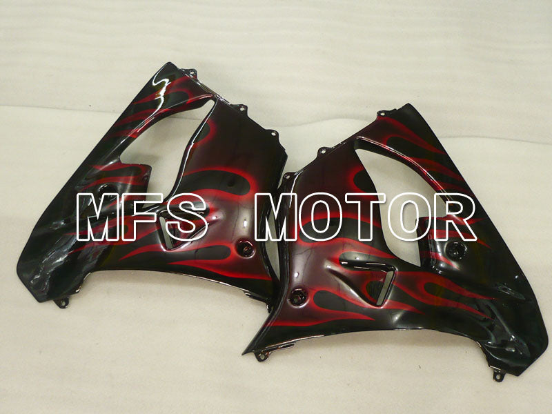 Kawasaki NINJA ZX9R 1998-1999 ABS Fairing - Flame - Red Black - MFS3932 - Fairings Kit