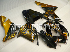 Kawasaki NINJA ZX10R 2004-2005 Injection ABS Fairing - Flame - Black Gold - MFS3957 - Fairings Kit