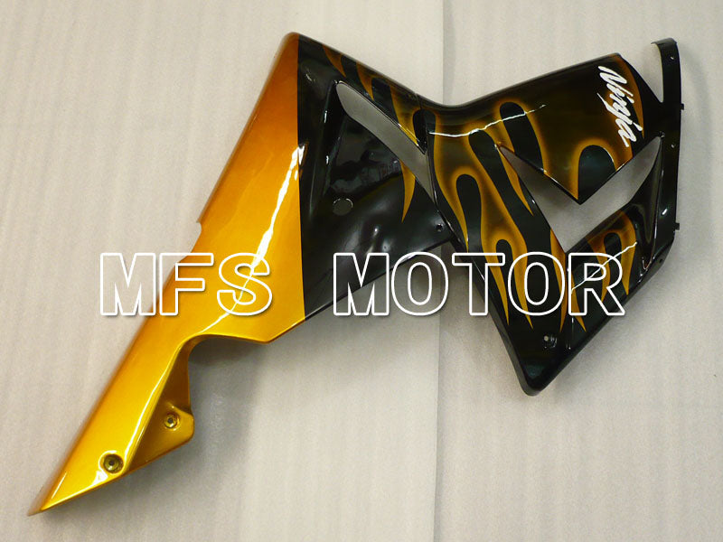 Kawasaki NINJA ZX10R 2004-2005 Injection ABS Fairing - Flame - Black Gold - MFS3957 - Fairings Kit