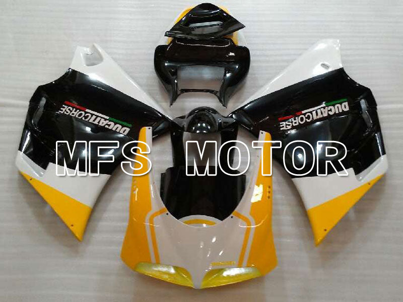 Ducati 748 / 998 / 996 1994-2002 Injection ABS Fairing - Factory Style - Black Yellow - MFS3968 - Fairings Kit