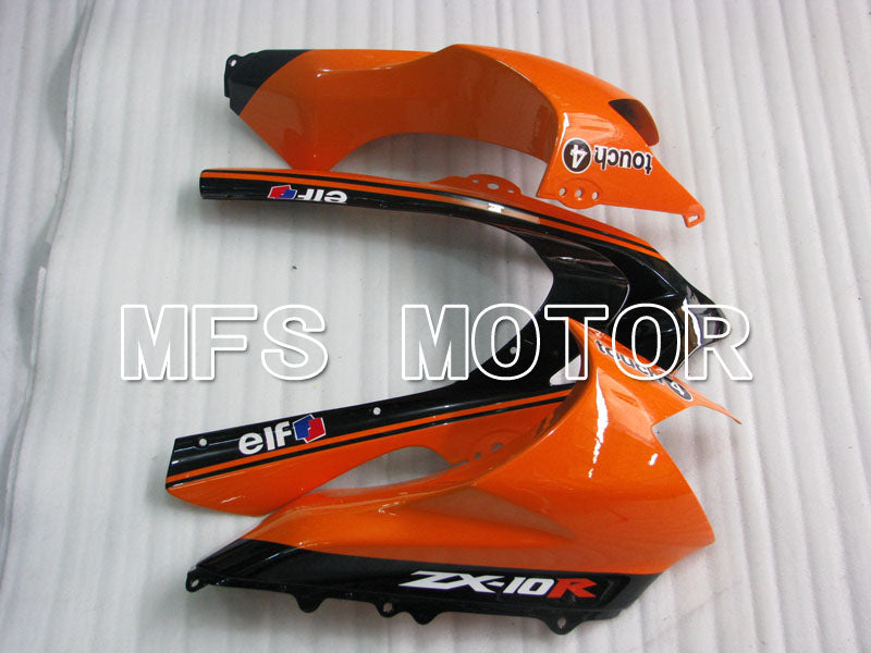 Kawasaki NINJA ZX10R 2004-2005 Injection ABS Fairing - Monster - Black Orange - MFS3969 - Fairings Kit