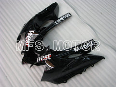 Kawasaki NINJA ZX10R 2004-2005 Injection ABS Fairing - West - Black White - MFS3971 - Fairings Kit