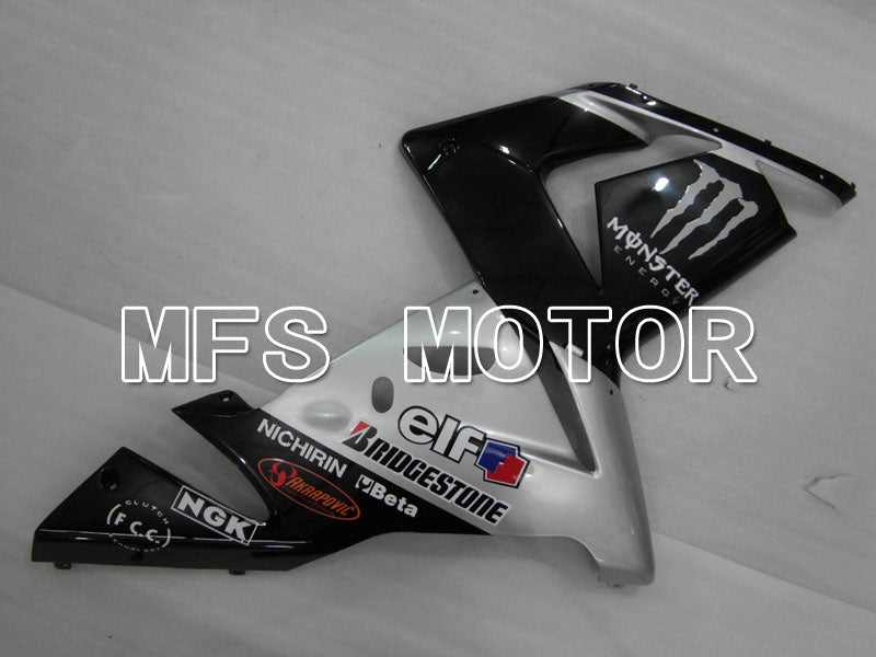 Kawasaki NINJA ZX10R 2004-2005 Injection ABS Fairing - Monster - Black Silver - MFS3974 - Fairings Kit