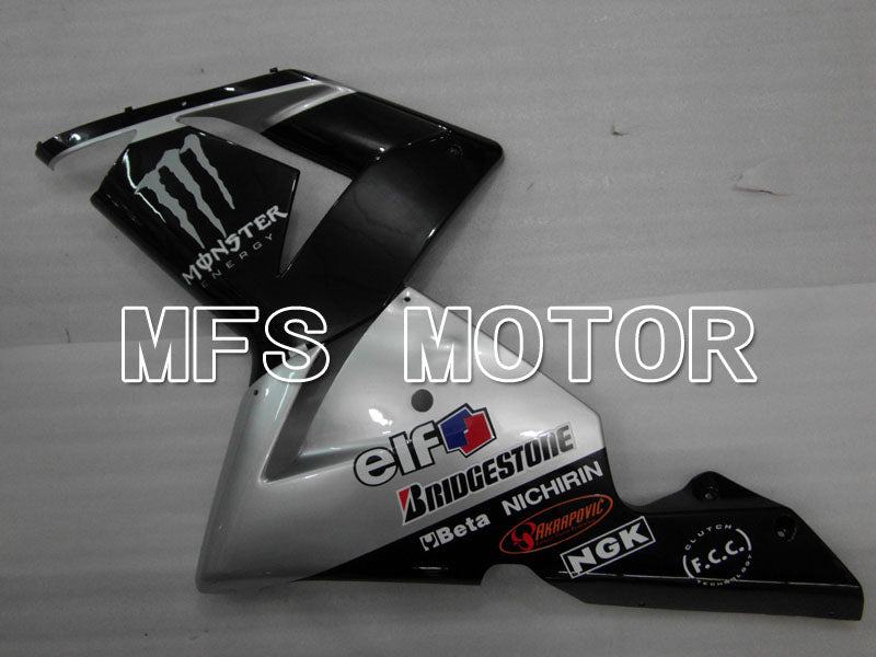 Kawasaki NINJA ZX10R 2004-2005 Injection ABS Fairing - Monster - Black Silver - MFS3974 - Fairings Kit
