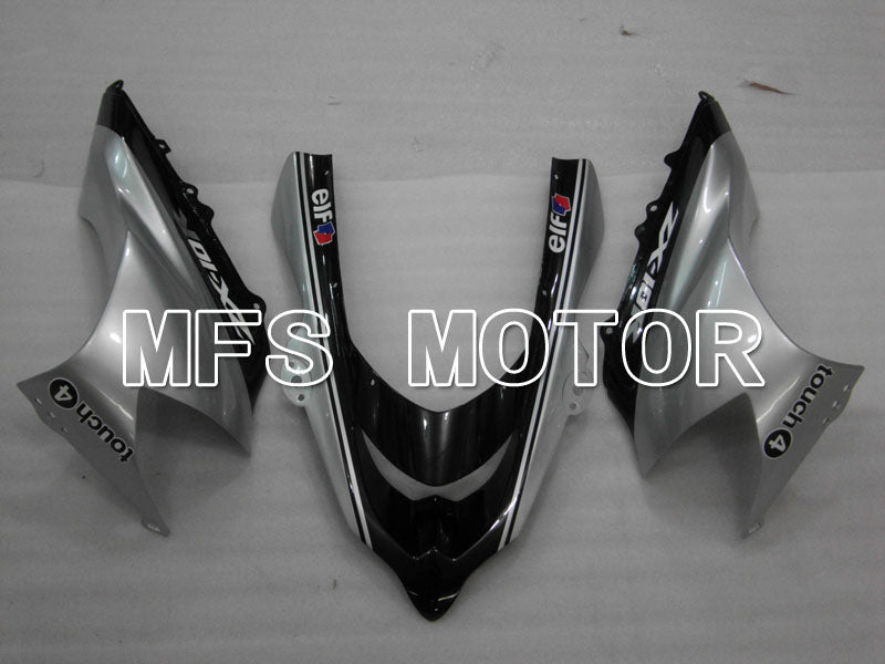 Kawasaki NINJA ZX10R 2004-2005 Injection ABS Fairing - Monster - Black Silver - MFS3974 - Fairings Kit