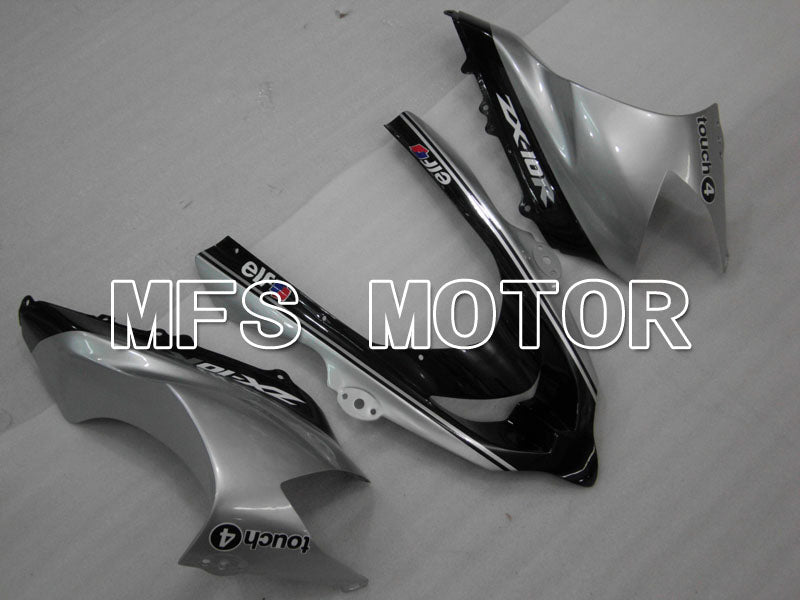 Kawasaki NINJA ZX10R 2004-2005 Injection ABS Fairing - Monster - Black Silver - MFS3974 - Fairings Kit