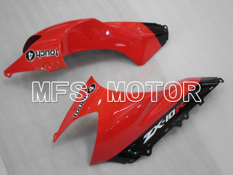 Kawasaki NINJA ZX10R 2004-2005 Injection ABS Fairing - Monster - Black Red - MFS3978 - Fairings Kit