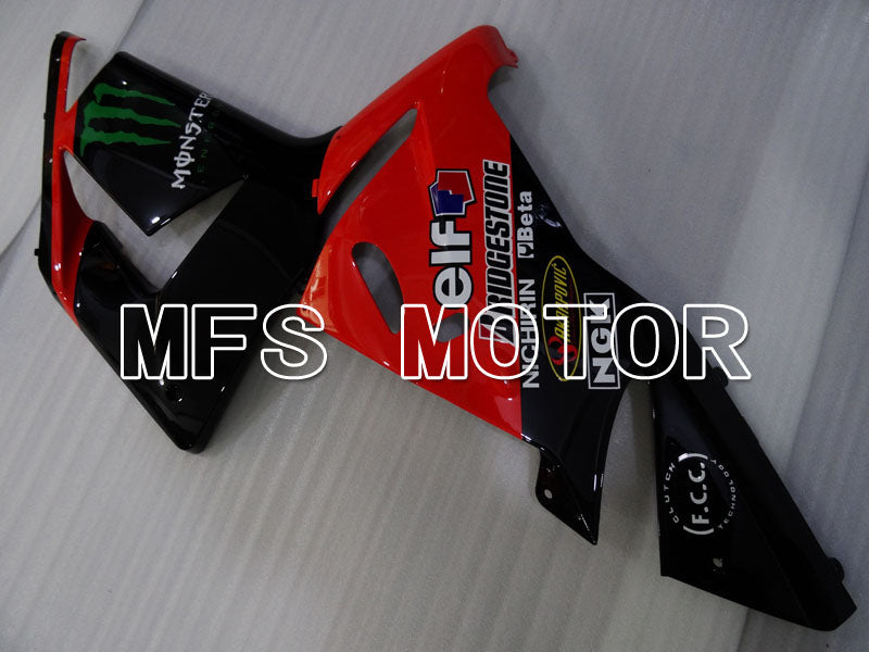 Kawasaki NINJA ZX10R 2004-2005 Injection ABS Fairing - Monster - Black Red - MFS3982 - Fairings Kit