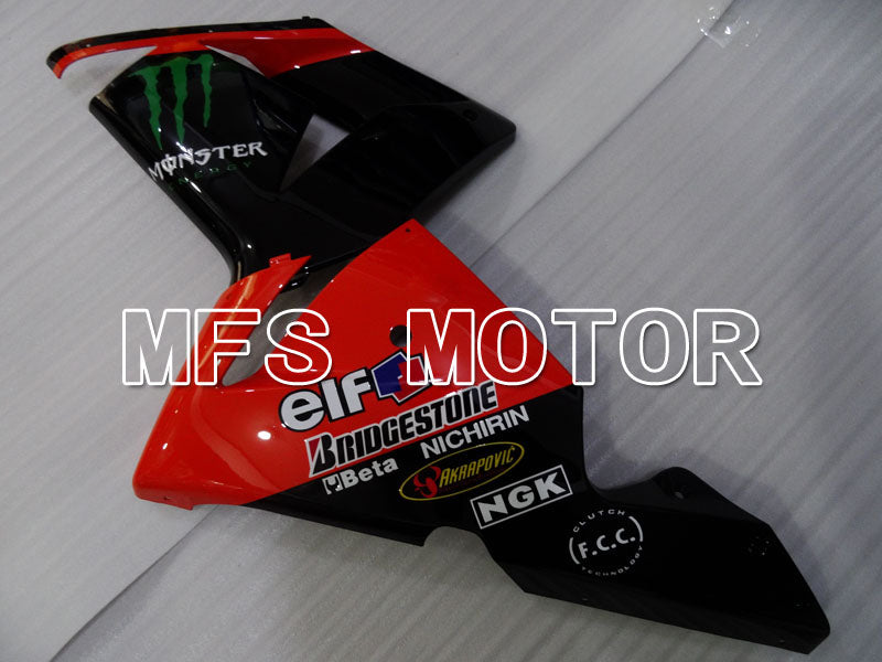 Kawasaki NINJA ZX10R 2004-2005 Injection ABS Fairing - Monster - Black Red - MFS3982 - Fairings Kit