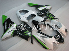 Kawasaki NINJA ZX10R 2004-2005 Injection ABS Fairing - Monster - Black White - MFS3985 - Fairings Kit