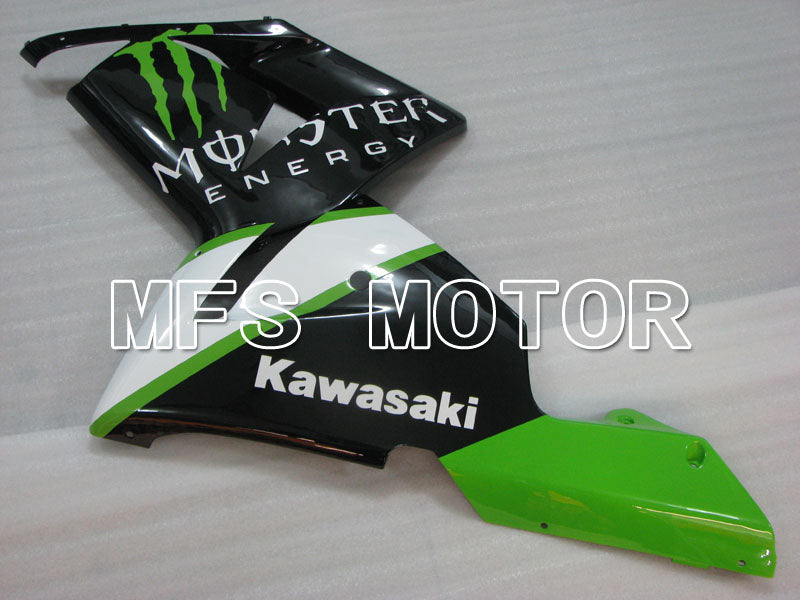Kawasaki NINJA ZX10R 2004-2005 Injection ABS Fairing - Monster - Black White - MFS3985 - Fairings Kit