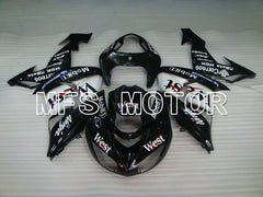 Kawasaki NINJA ZX10R 2006-2007 Injection ABS Fairing - West - Black White - MFS4015 - Fairings Kit