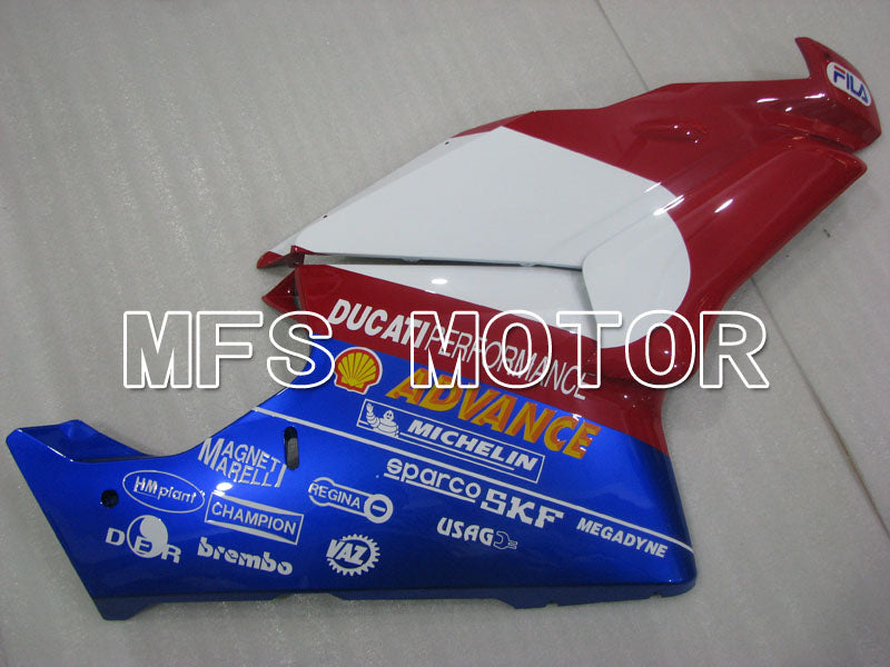 Ducati 749 / 999 2003-2004 Injection ABS Fairing - Others - Red wine color White - MFS4028 - Fairings Kit