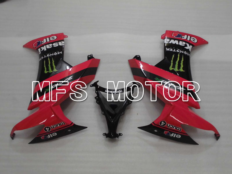 Kawasaki NINJA ZX10R 2008-2010 Injection ABS Fairing - Monster - Black Red - MFS4061 - Fairings Kit
