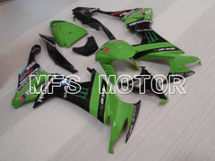 Kawasaki NINJA ZX10R 2008-2010 Injection ABS Fairing - Monster - Black Green - MFS4070 - Fairings Kit