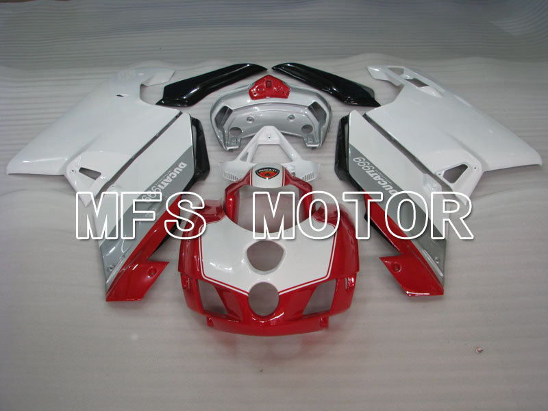 Ducati 749 / 999 2005-2006 Injection ABS Fairing - Factory Style - Red Silver White - MFS4079 - Fairings Kit