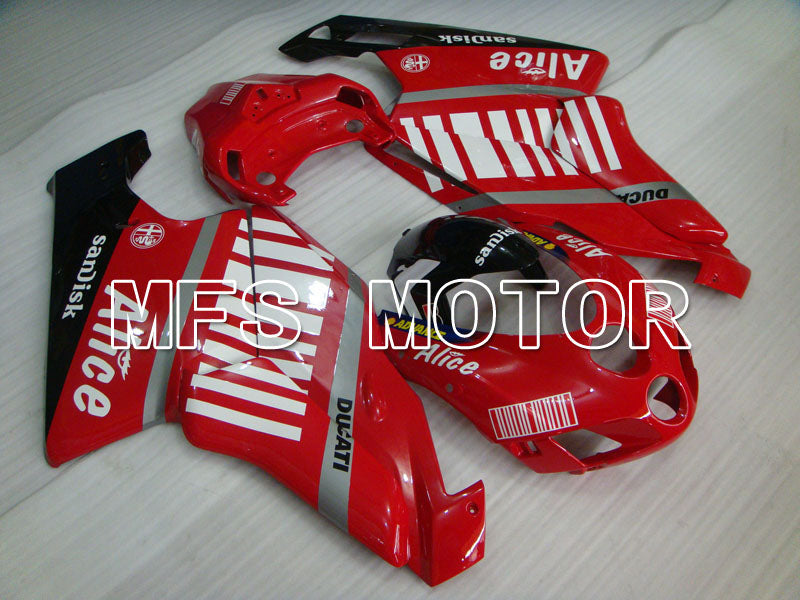 Ducati 749 / 999 2005-2006 Injection ABS Fairing - Alice - Red White - MFS4084 - Fairings Kit